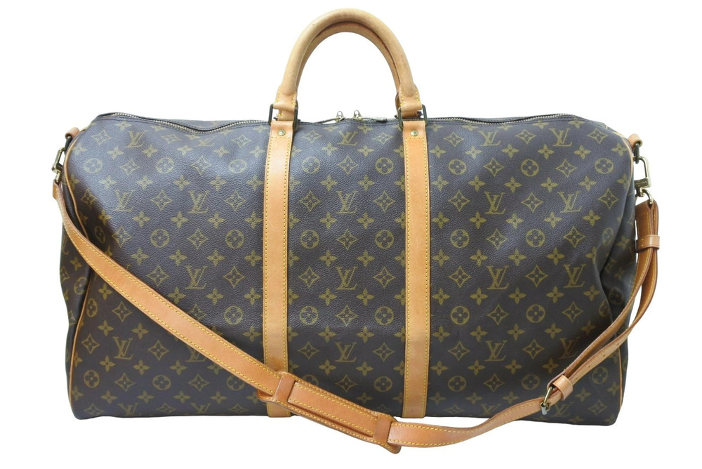 Louis Vuitton Keepall Bandouliere Boston Bag Monogram Brown